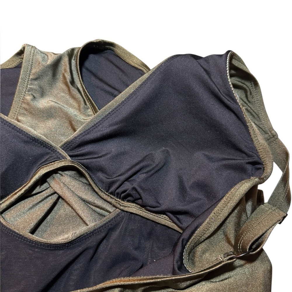 DKNY Twist Front 1 pc Swimsuit - Picture 6 of 9
